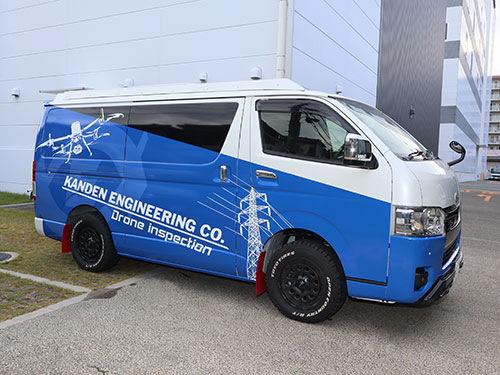 ドローン点検カー