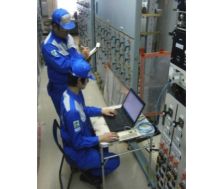 変電所系統保護継電装置点検