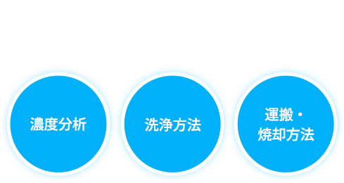 汚染状況から最適なPCB処理を導くベストプランニング「含有診断」「洗浄方法」「運搬・焼却方法」全方位型のPCBソリューション